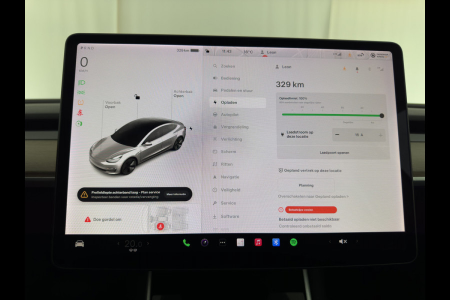 Tesla Model 3 Standard RWD Plus 60 kWh [ 3-Fase ] (INCL-BTW) Aut. *PANO | AUTO-PILOT | LUXURY-LEATHER | KEYLESS | FULL-LED | MEMORY-PACK | SURROUND-VIEW | DAB | CARPLAY | DIGI-COCKPIT | LANE-ASSIST | COMFORT-SEATS | 18"ALU*