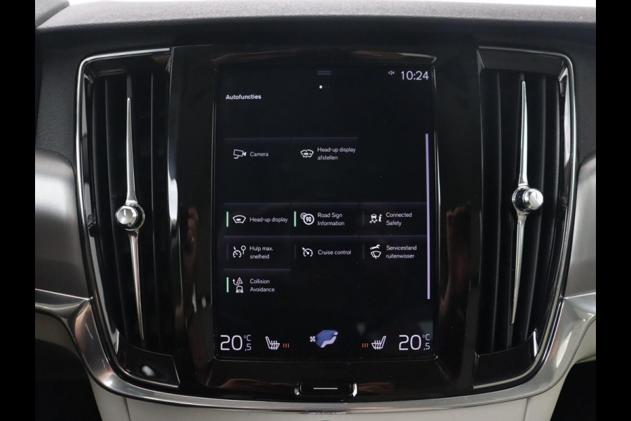 Volvo V90 2.0 D4 Momentum | Trekhaak | Carplay | Camera | Stoelverwarming | Automaat | Adaptive cruise | Pilot assist | Leder | LED | Navigatie | Head-up display