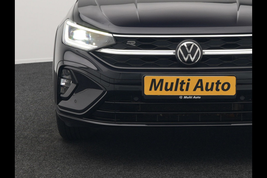 Volkswagen Taigo TSI 2 x R-Line 110pk DSG Dealer O.H | IQ Light | Adaptive Cruise | Camera | Alcantara Sportstoelen Verwarmd | Keyless | Virtual | Apple Carplay | DAB | 17"L.M |