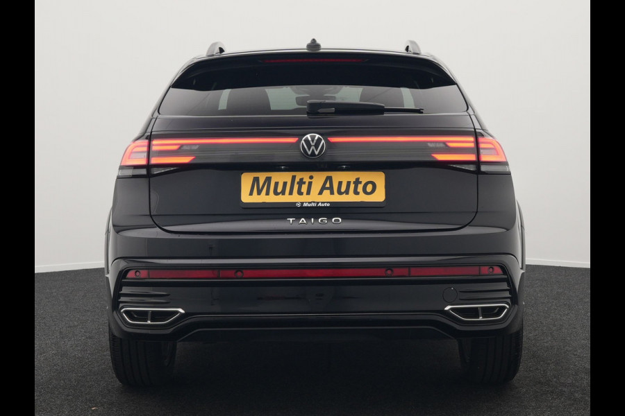Volkswagen Taigo TSI 2 x R-Line 110pk DSG Dealer O.H | IQ Light | Adaptive Cruise | Camera | Alcantara Sportstoelen Verwarmd | Keyless | Virtual | Apple Carplay | DAB | 17"L.M |