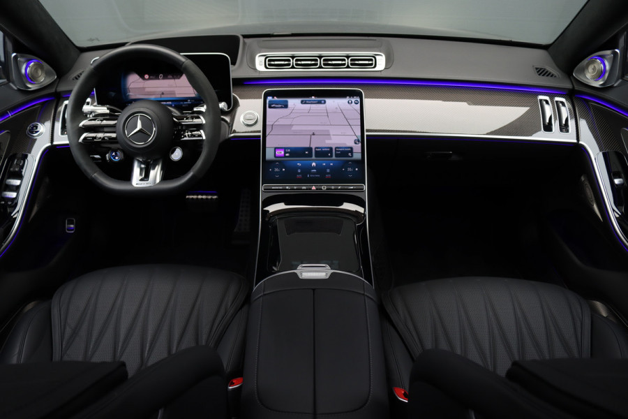 Mercedes-Benz S-Klasse AMG 63 S E Performance Aut9 | 802pk | Achterasbesturing | Distronic+ | Carbon | HUD | Chauffeurspakket | Entertainmentpakket Achter | Stoelventilatie V+A | Vlakkenverwarming | Zonweringspakket |