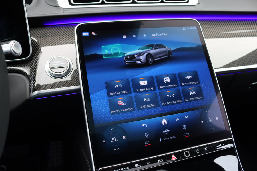 Mercedes-Benz S-Klasse AMG 63 S E Performance Aut9 | 802pk | Achterasbesturing | Distronic+ | Carbon | HUD | Chauffeurspakket | Entertainmentpakket Achter | Stoelventilatie V+A | Vlakkenverwarming | Zonweringspakket |