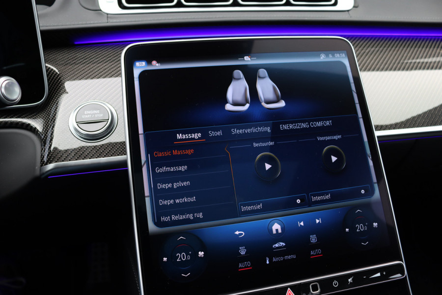 Mercedes-Benz S-Klasse AMG 63 S E Performance Aut9 | 802pk | Achterasbesturing | Distronic+ | Carbon | HUD | Chauffeurspakket | Entertainmentpakket Achter | Stoelventilatie V+A | Vlakkenverwarming | Zonweringspakket |