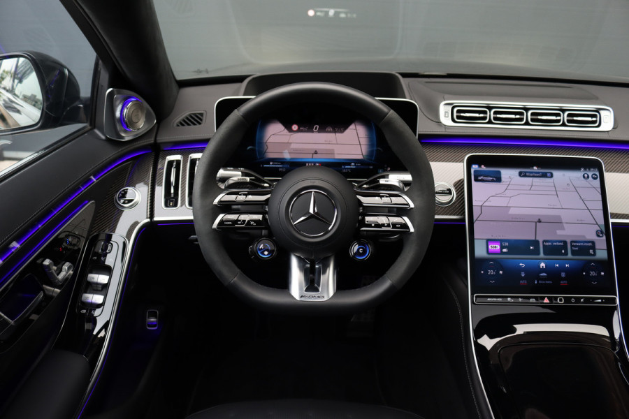 Mercedes-Benz S-Klasse AMG 63 S E Performance Aut9 | 802pk | Achterasbesturing | Distronic+ | Carbon | HUD | Chauffeurspakket | Entertainmentpakket Achter | Stoelventilatie V+A | Vlakkenverwarming | Zonweringspakket |