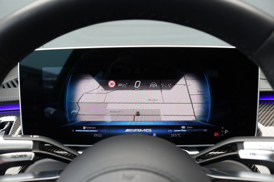 Mercedes-Benz S-Klasse AMG 63 S E Performance Aut9 | 802pk | Achterasbesturing | Distronic+ | Carbon | HUD | Chauffeurspakket | Entertainmentpakket Achter | Stoelventilatie V+A | Vlakkenverwarming | Zonweringspakket |