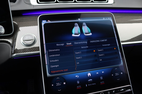 Mercedes-Benz S-Klasse AMG 63 S E Performance Aut9 | 802pk | Achterasbesturing | Distronic+ | Carbon | HUD | Chauffeurspakket | Entertainmentpakket Achter | Stoelventilatie V+A | Vlakkenverwarming | Zonweringspakket |