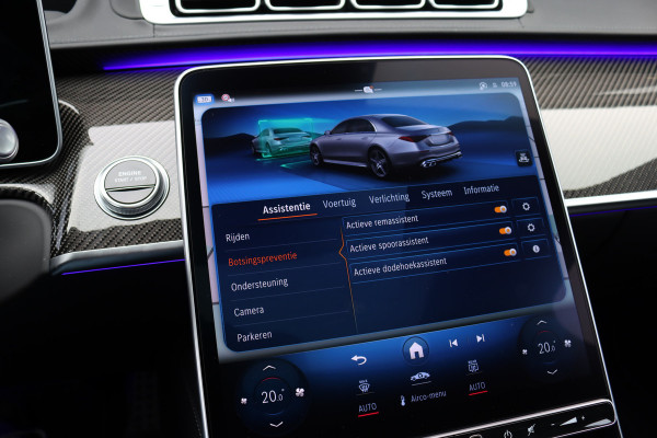 Mercedes-Benz S-Klasse AMG 63 S E Performance Aut9 | 802pk | Achterasbesturing | Distronic+ | Carbon | HUD | Chauffeurspakket | Entertainmentpakket Achter | Stoelventilatie V+A | Vlakkenverwarming | Zonweringspakket |