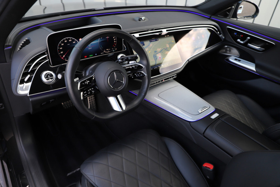 Mercedes-Benz E-Klasse 400e AMG 4-Matic | 381PK | Luchtvering | Achterasbesturing | Massage | Burmester 4D | Keyles-go | Head-up | Sfeerverlichting | H