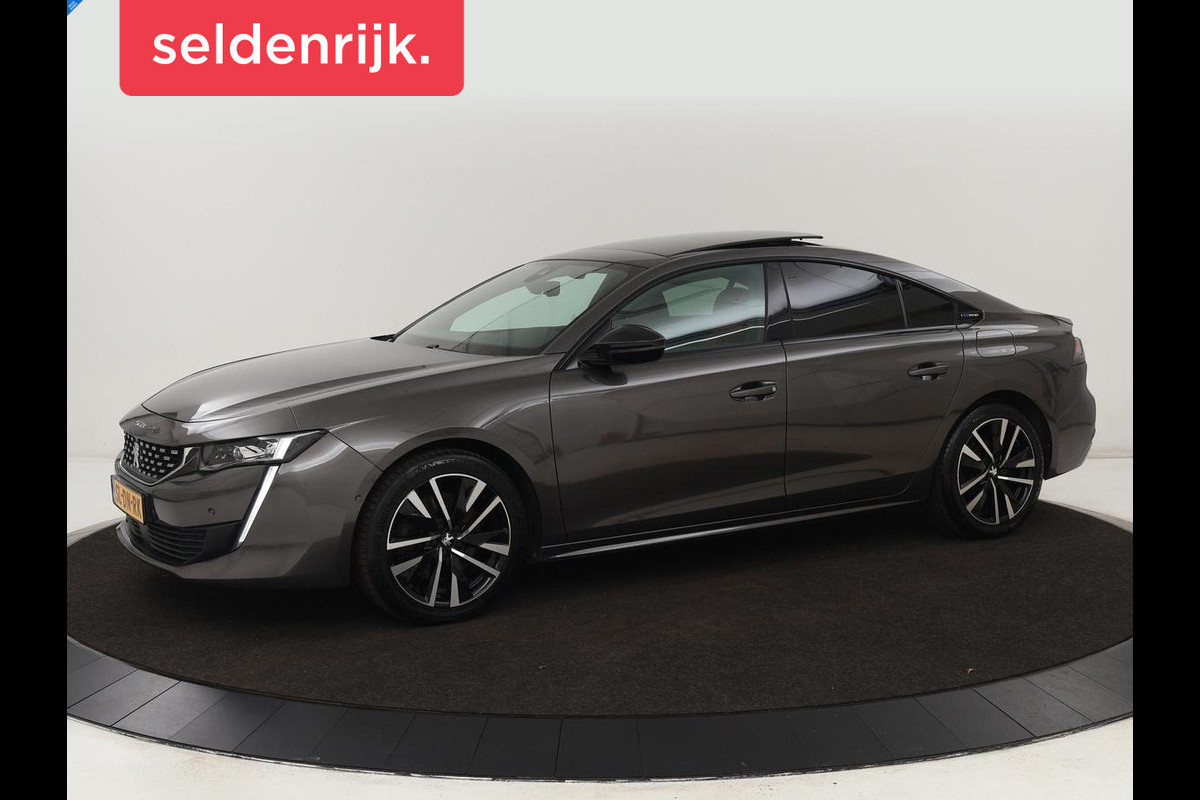 Peugeot 508 1.6 PureTech Blue Lease GT | Panoramadak | Trekhaak | Automaat | 360 Camera | Navigatie | Adaptive Cruise | PHEV | Lane assist | Stoelverwarming | Carplay | Focal audio | Leder| Pilot assist | LED | Getint glas