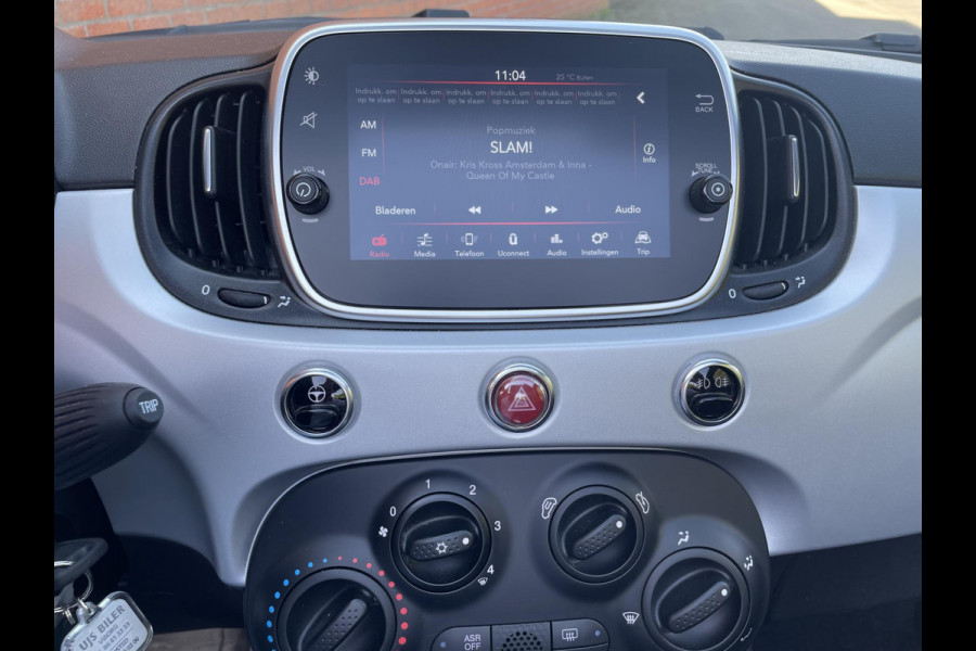 Fiat 500C 1.0 70pk Hybrid Connect Navigatie Apple Carplay/Android Auto Airco Cruise Control