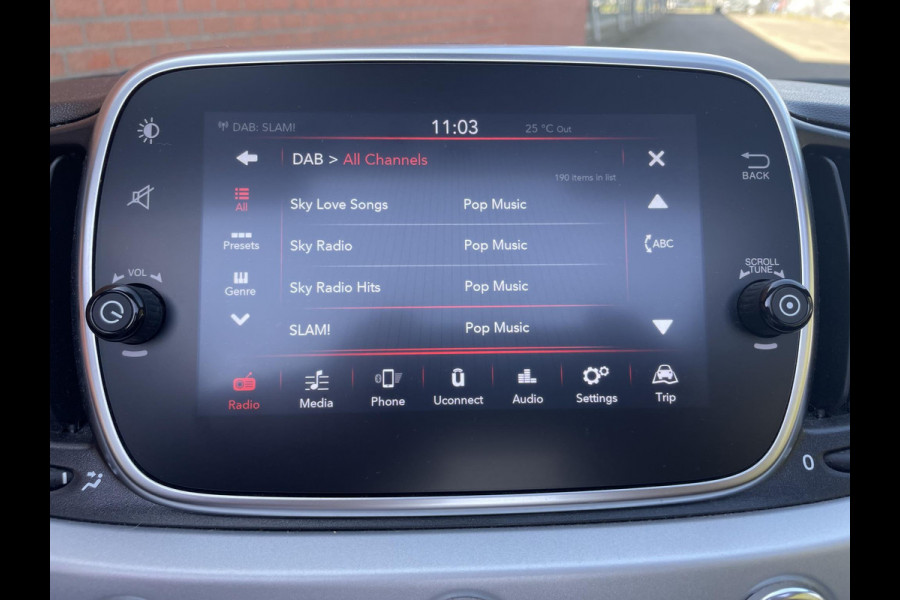 Fiat 500C 1.0 70pk Hybrid Connect Navigatie Apple Carplay/Android Auto Airco Cruise Control