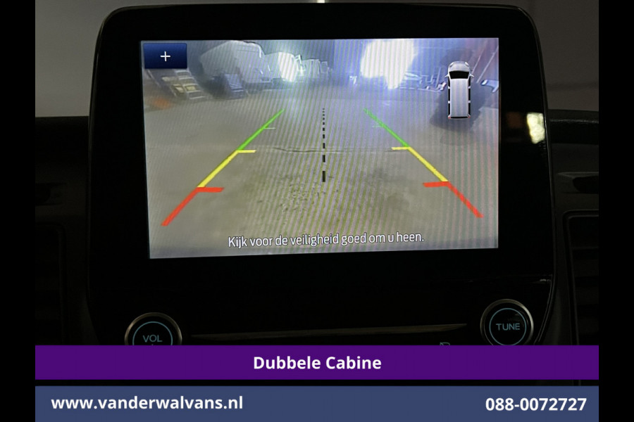 Ford Transit Custom 2.0 TDCI 131pk Automaat L2H1 Dubbele Cabine Euro6 Airco | 5-zits | Camera | Navigatie LED, Cruiscontrol, Stoelverwarming, Verwarmde Voorruit, Parkeersensoren