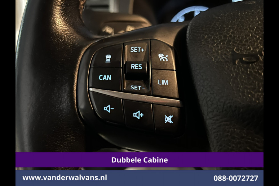 Ford Transit Custom 2.0 TDCI 131pk Automaat L2H1 Dubbele Cabine Euro6 Airco | 5-zits | Camera | Navigatie LED, Cruiscontrol, Stoelverwarming, Verwarmde Voorruit, Parkeersensoren