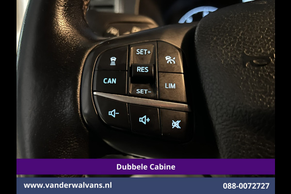 Ford Transit Custom 2.0 TDCI 131pk Automaat L2H1 Dubbele Cabine Euro6 Airco | 5-zits | Camera | Navigatie LED, Cruiscontrol, Stoelverwarming, Verwarmde Voorruit, Parkeersensoren
