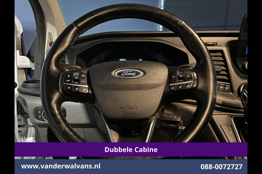 Ford Transit Custom 2.0 TDCI 131pk Automaat L2H1 Dubbele Cabine Euro6 Airco | 5-zits | Camera | Navigatie LED, Cruiscontrol, Stoelverwarming, Verwarmde Voorruit, Parkeersensoren
