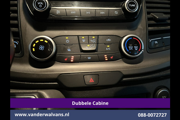 Ford Transit Custom 2.0 TDCI 131pk Automaat L2H1 Dubbele Cabine Euro6 Airco | 5-zits | Camera | Navigatie LED, Cruiscontrol, Stoelverwarming, Verwarmde Voorruit, Parkeersensoren