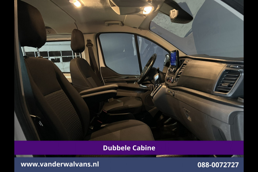 Ford Transit Custom 2.0 TDCI 131pk Automaat L2H1 Dubbele Cabine Euro6 Airco | 5-zits | Camera | Navigatie LED, Cruiscontrol, Stoelverwarming, Verwarmde Voorruit, Parkeersensoren