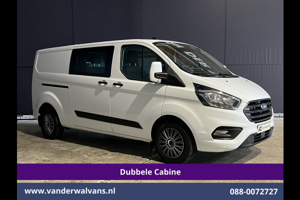 Ford Transit Custom 2.0 TDCI 131pk Automaat L2H1 Dubbele Cabine Euro6 Airco | 5-zits | Camera | Navigatie LED, Cruiscontrol, Stoelverwarming, Verwarmde Voorruit, Parkeersensoren