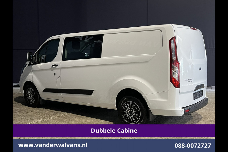 Ford Transit Custom 2.0 TDCI 131pk Automaat L2H1 Dubbele Cabine Euro6 Airco | 5-zits | Camera | Navigatie LED, Cruiscontrol, Stoelverwarming, Verwarmde Voorruit, Parkeersensoren