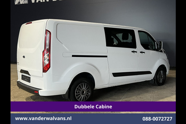 Ford Transit Custom 2.0 TDCI 131pk Automaat L2H1 Dubbele Cabine Euro6 Airco | 5-zits | Camera | Navigatie LED, Cruiscontrol, Stoelverwarming, Verwarmde Voorruit, Parkeersensoren