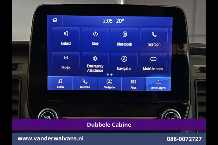 Ford Transit Custom 2.0 TDCI 131pk Automaat L2H1 Dubbele Cabine Euro6 Airco | 5-zits | Camera | Navigatie LED, Cruiscontrol, Stoelverwarming, Verwarmde Voorruit, Parkeersensoren