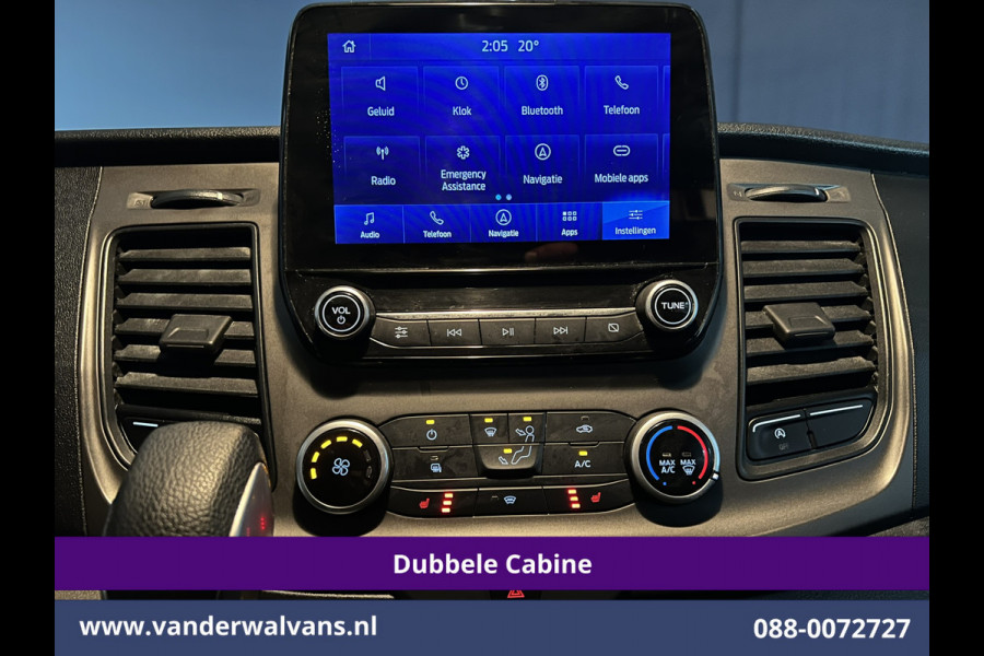 Ford Transit Custom 2.0 TDCI 131pk Automaat L2H1 Dubbele Cabine Euro6 Airco | 5-zits | Camera | Navigatie LED, Cruiscontrol, Stoelverwarming, Verwarmde Voorruit, Parkeersensoren