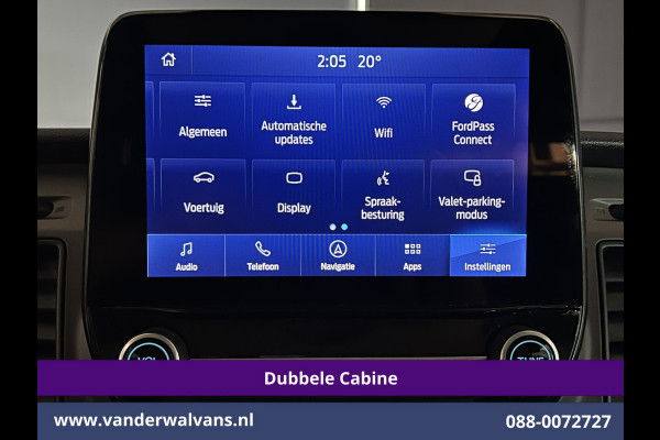 Ford Transit Custom 2.0 TDCI 131pk Automaat L2H1 Dubbele Cabine Euro6 Airco | 5-zits | Camera | Navigatie LED, Cruiscontrol, Stoelverwarming, Verwarmde Voorruit, Parkeersensoren