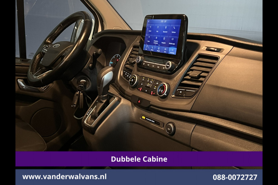 Ford Transit Custom 2.0 TDCI 131pk Automaat L2H1 Dubbele Cabine Euro6 Airco | 5-zits | Camera | Navigatie LED, Cruiscontrol, Stoelverwarming, Verwarmde Voorruit, Parkeersensoren