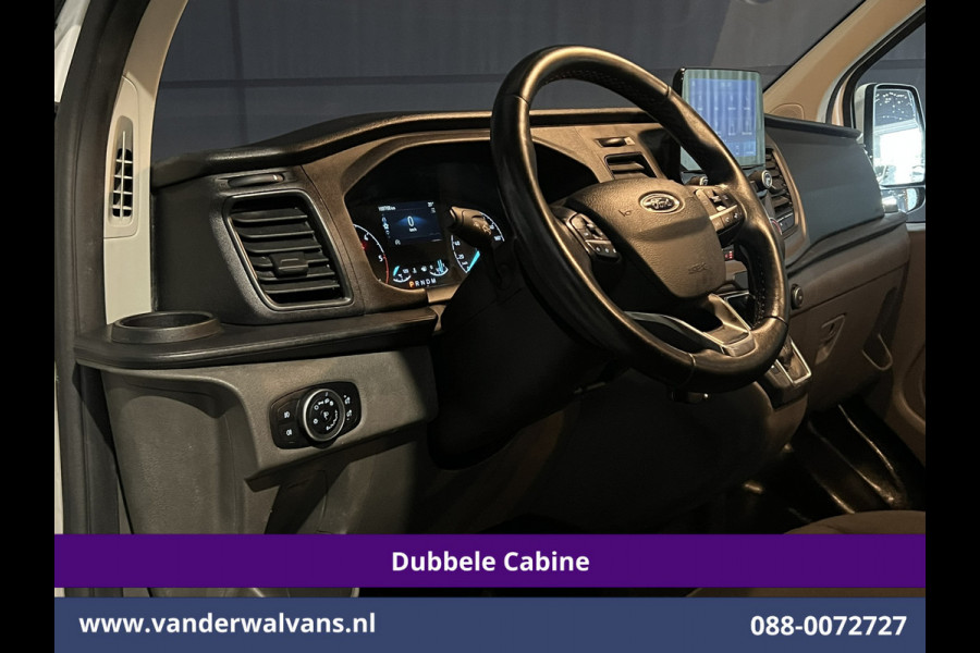 Ford Transit Custom 2.0 TDCI 131pk Automaat L2H1 Dubbele Cabine Euro6 Airco | 5-zits | Camera | Navigatie LED, Cruiscontrol, Stoelverwarming, Verwarmde Voorruit, Parkeersensoren