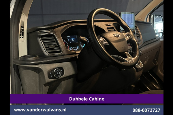 Ford Transit Custom 2.0 TDCI 131pk Automaat L2H1 Dubbele Cabine Euro6 Airco | 5-zits | Camera | Navigatie LED, Cruiscontrol, Stoelverwarming, Verwarmde Voorruit, Parkeersensoren