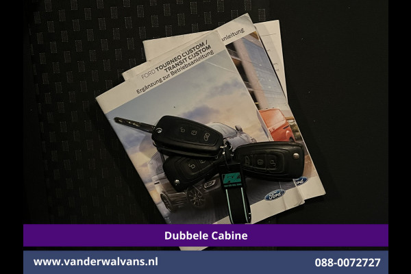 Ford Transit Custom 2.0 TDCI 131pk Automaat L2H1 Dubbele Cabine Euro6 Airco | 5-zits | Camera | Navigatie LED, Cruiscontrol, Stoelverwarming, Verwarmde Voorruit, Parkeersensoren