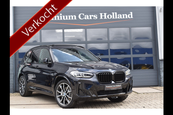 BMW X3 xDrive30e M-Sport Pakket 292 Pk Carbon Zwart Metallic Pano Navi Leder Camera Trekhaak Memory 20 Inch