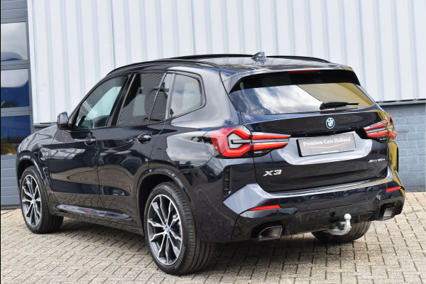 BMW X3 xDrive30e M-Sport Pakket 292 Pk Carbon Zwart Metallic Pano Navi Leder Camera Trekhaak Memory 20 Inch