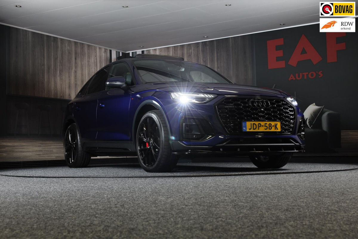 Audi Q5 Sportback 55 TFSI e SQ5 Look / Massage / Leder / Navi / Camera / Cruise Control / Virtual Cockpit / Open Pano / Led / 21 I Audi Q5 Sportback 55 TFSI e SQ5 Look / Massage / Leder / Navi / Camera / Cruise Control / Virtual Cockpit / Open Pano / Led / 21 I