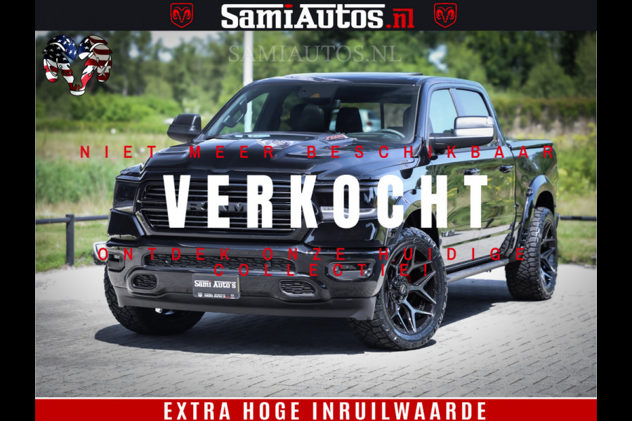 Dodge Ram 1500 GT EDITION | 5.7 V8 HEMI | VIRTUAL COCKPIT | HEAD-UP | ADAPTIVE CRUISE | 360 CAMERA | TRX PACK | Comfortabele Dubbele Cabine met Royale 5 Zitplaatsen | BPM vrij BPM vrij | Nu Leverbaar uit Voorraad | Voorraad Nr 2434