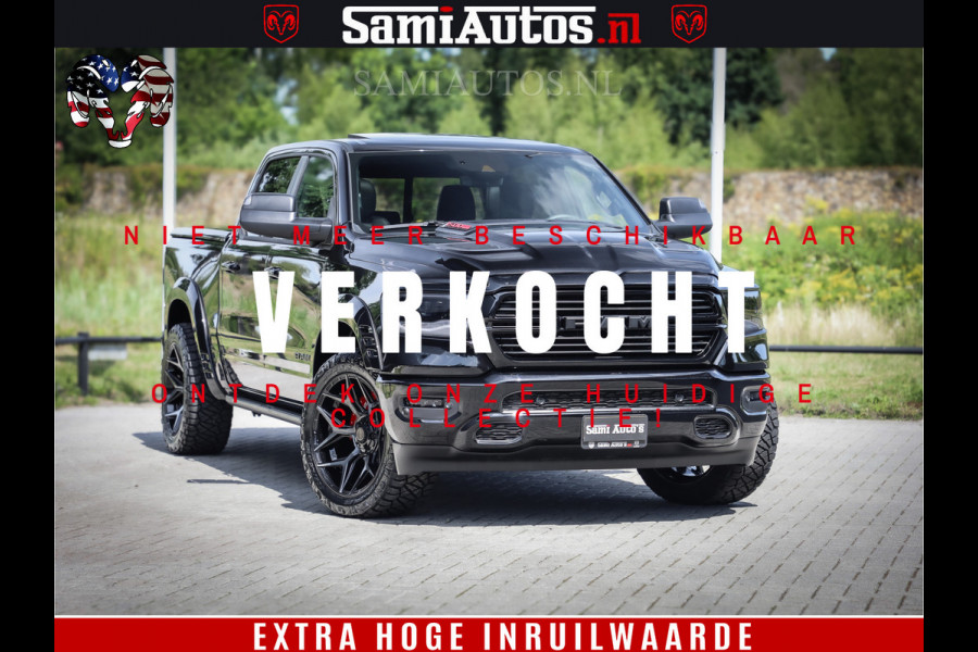 Dodge Ram 1500 GT EDITION | 5.7 V8 HEMI | VIRTUAL COCKPIT | HEAD-UP | ADAPTIVE CRUISE | 360 CAMERA | TRX PACK | Comfortabele Dubbele Cabine met Royale 5 Zitplaatsen | BPM vrij BPM vrij | Nu Leverbaar uit Voorraad | Voorraad Nr 2434