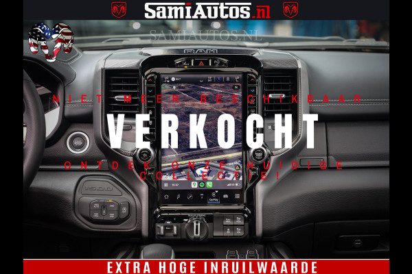 Dodge Ram 1500 GT EDITION | 5.7 V8 HEMI | VIRTUAL COCKPIT | HEAD-UP | ADAPTIVE CRUISE | 360 CAMERA | TRX PACK | Comfortabele Dubbele Cabine met Royale 5 Zitplaatsen | BPM vrij BPM vrij | Nu Leverbaar uit Voorraad | Voorraad Nr 2434