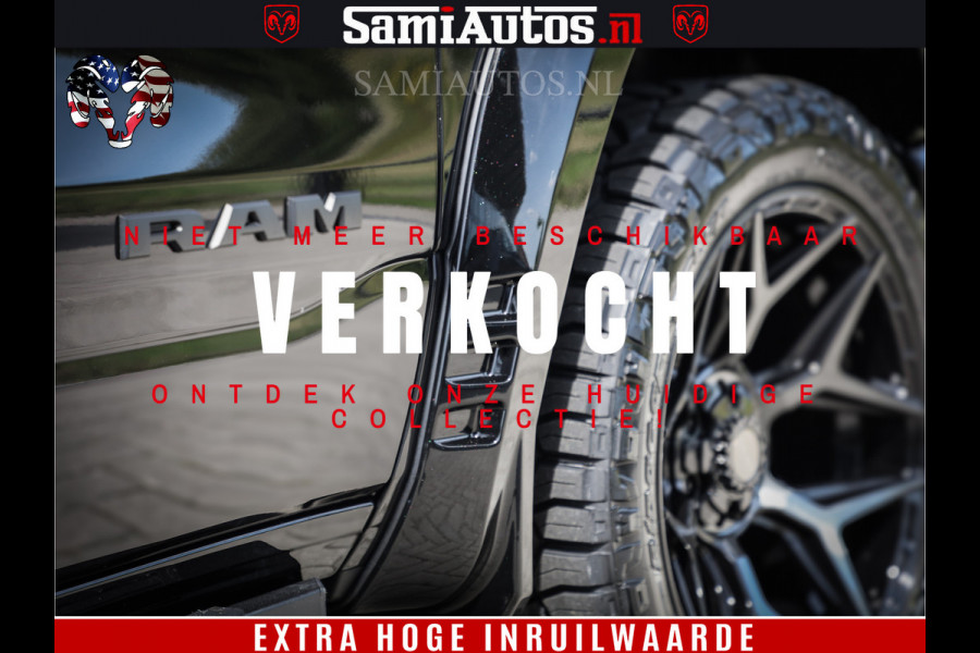 Dodge Ram 1500 GT EDITION | 5.7 V8 HEMI | VIRTUAL COCKPIT | HEAD-UP | ADAPTIVE CRUISE | 360 CAMERA | TRX PACK | Comfortabele Dubbele Cabine met Royale 5 Zitplaatsen | BPM vrij BPM vrij | Nu Leverbaar uit Voorraad | Voorraad Nr 2434