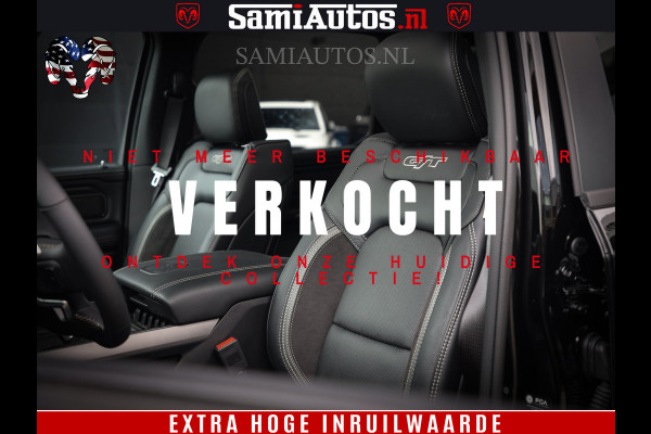Dodge Ram 1500 GT EDITION | 5.7 V8 HEMI | VIRTUAL COCKPIT | HEAD-UP | ADAPTIVE CRUISE | 360 CAMERA | TRX PACK | Comfortabele Dubbele Cabine met Royale 5 Zitplaatsen | BPM vrij BPM vrij | Nu Leverbaar uit Voorraad | Voorraad Nr 2434