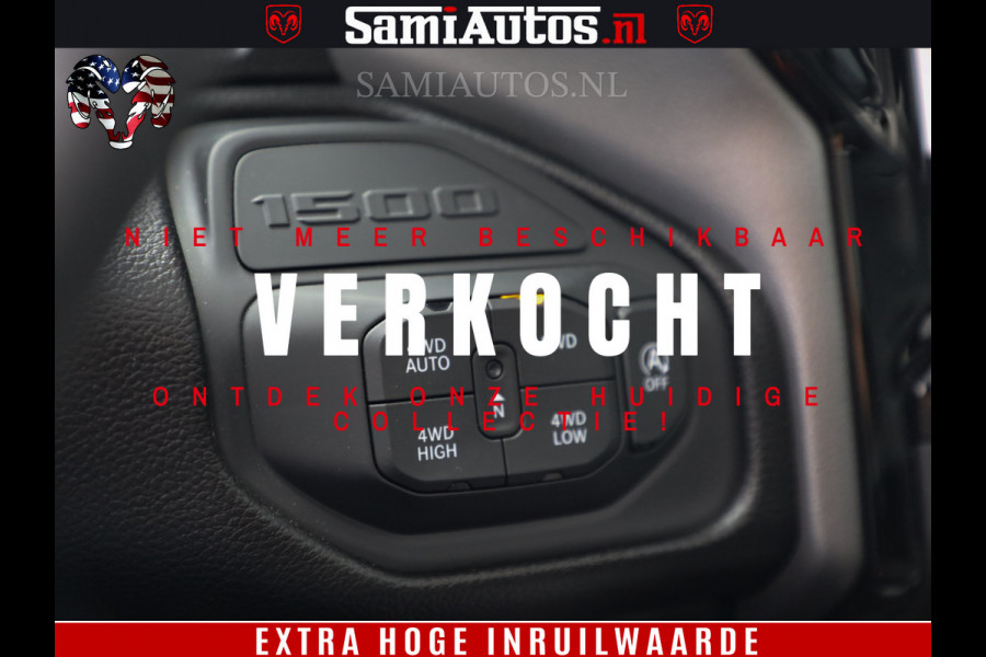 Dodge Ram 1500 GT EDITION | 5.7 V8 HEMI | VIRTUAL COCKPIT | HEAD-UP | ADAPTIVE CRUISE | 360 CAMERA | TRX PACK | Comfortabele Dubbele Cabine met Royale 5 Zitplaatsen | BPM vrij BPM vrij | Nu Leverbaar uit Voorraad | Voorraad Nr 2434