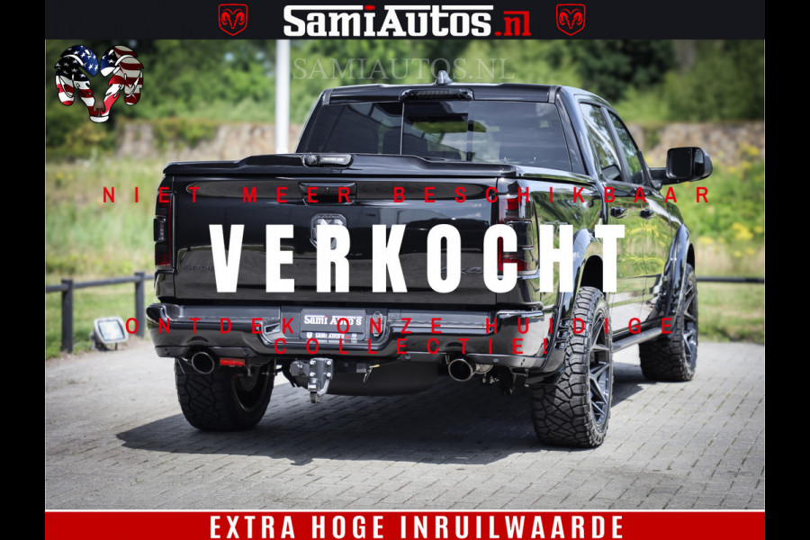 Dodge Ram 1500 GT EDITION | 5.7 V8 HEMI | VIRTUAL COCKPIT | HEAD-UP | ADAPTIVE CRUISE | 360 CAMERA | TRX PACK | Comfortabele Dubbele Cabine met Royale 5 Zitplaatsen | BPM vrij BPM vrij | Nu Leverbaar uit Voorraad | Voorraad Nr 2434