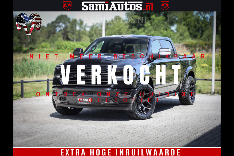 Dodge Ram 1500 GT EDITION | 5.7 V8 HEMI | VIRTUAL COCKPIT | HEAD-UP | ADAPTIVE CRUISE | 360 CAMERA | TRX PACK | Comfortabele Dubbele Cabine met Royale 5 Zitplaatsen | BPM vrij BPM vrij | Nu Leverbaar uit Voorraad | Voorraad Nr 2434