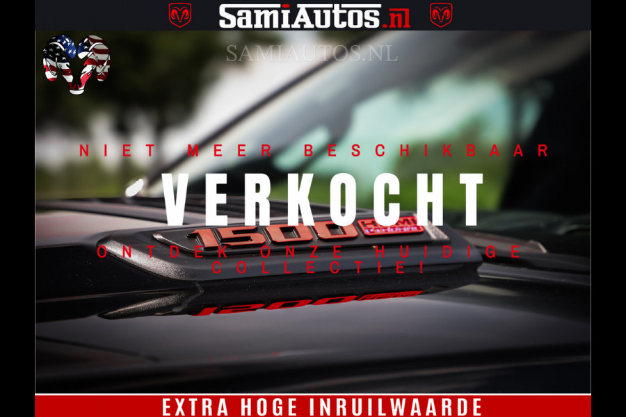 Dodge Ram 1500 GT EDITION | 5.7 V8 HEMI | VIRTUAL COCKPIT | HEAD-UP | ADAPTIVE CRUISE | 360 CAMERA | TRX PACK | Comfortabele Dubbele Cabine met Royale 5 Zitplaatsen | BPM vrij BPM vrij | Nu Leverbaar uit Voorraad | Voorraad Nr 2434