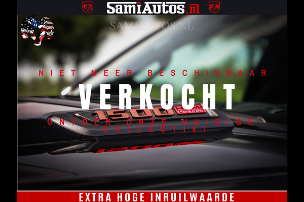 Dodge Ram 1500 GT EDITION | 5.7 V8 HEMI | VIRTUAL COCKPIT | HEAD-UP | ADAPTIVE CRUISE | 360 CAMERA | TRX PACK | Comfortabele Dubbele Cabine met Royale 5 Zitplaatsen | BPM vrij BPM vrij | Nu Leverbaar uit Voorraad | Voorraad Nr 2434