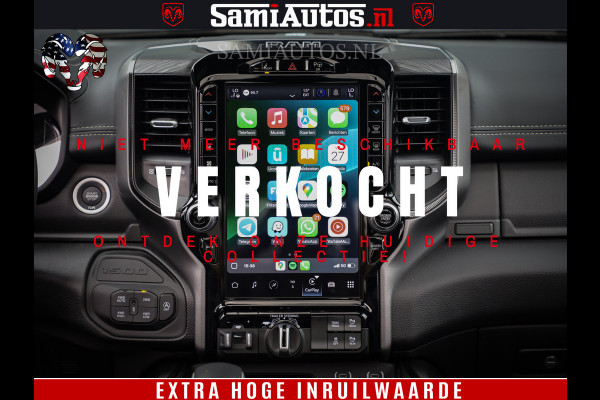 Dodge Ram 1500 GT EDITION | 5.7 V8 HEMI | VIRTUAL COCKPIT | HEAD-UP | ADAPTIVE CRUISE | 360 CAMERA | TRX PACK | Comfortabele Dubbele Cabine met Royale 5 Zitplaatsen | BPM vrij BPM vrij | Nu Leverbaar uit Voorraad | Voorraad Nr 2434