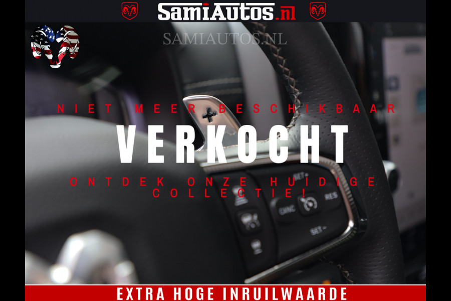 Dodge Ram 1500 GT EDITION | 5.7 V8 HEMI | VIRTUAL COCKPIT | HEAD-UP | ADAPTIVE CRUISE | 360 CAMERA | TRX PACK | Comfortabele Dubbele Cabine met Royale 5 Zitplaatsen | BPM vrij BPM vrij | Nu Leverbaar uit Voorraad | Voorraad Nr 2434