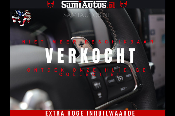 Dodge Ram 1500 GT EDITION | 5.7 V8 HEMI | VIRTUAL COCKPIT | HEAD-UP | ADAPTIVE CRUISE | 360 CAMERA | TRX PACK | Comfortabele Dubbele Cabine met Royale 5 Zitplaatsen | BPM vrij BPM vrij | Nu Leverbaar uit Voorraad | Voorraad Nr 2434