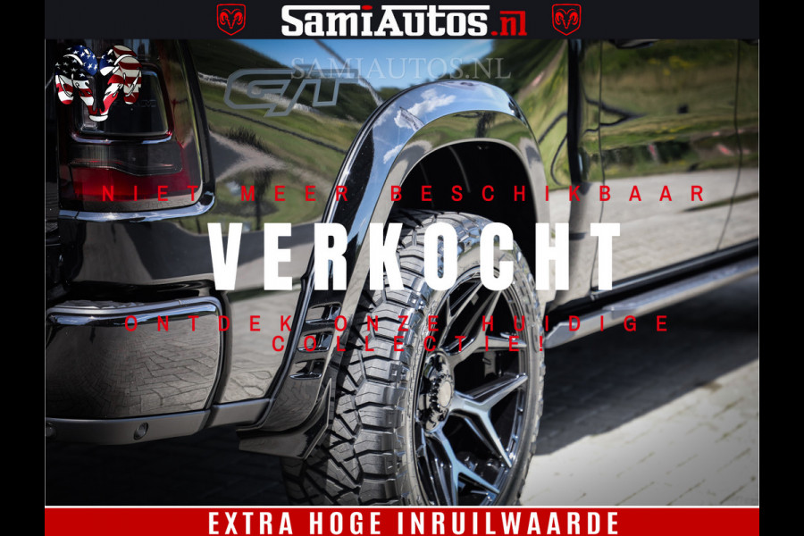 Dodge Ram 1500 GT EDITION | 5.7 V8 HEMI | VIRTUAL COCKPIT | HEAD-UP | ADAPTIVE CRUISE | 360 CAMERA | TRX PACK | Comfortabele Dubbele Cabine met Royale 5 Zitplaatsen | BPM vrij BPM vrij | Nu Leverbaar uit Voorraad | Voorraad Nr 2434