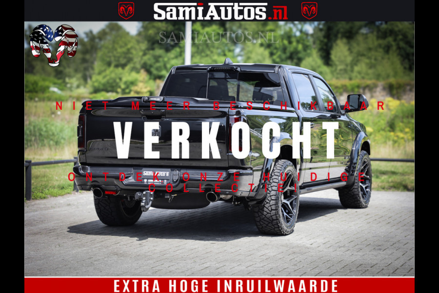 Dodge Ram 1500 GT EDITION | 5.7 V8 HEMI | VIRTUAL COCKPIT | HEAD-UP | ADAPTIVE CRUISE | 360 CAMERA | TRX PACK | Comfortabele Dubbele Cabine met Royale 5 Zitplaatsen | BPM vrij BPM vrij | Nu Leverbaar uit Voorraad | Voorraad Nr 2434
