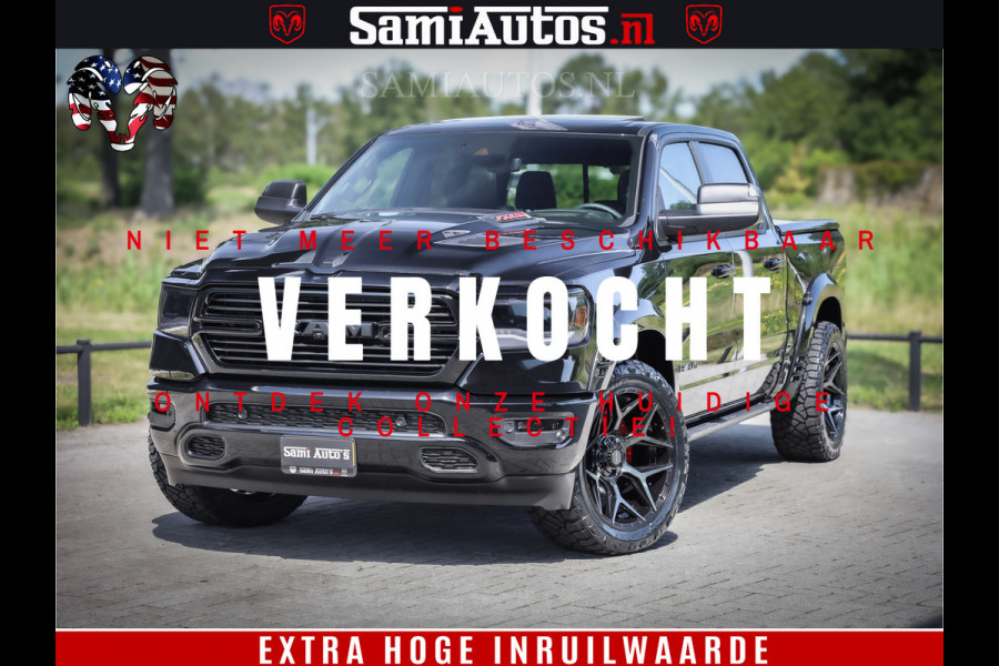 Dodge Ram 1500 GT EDITION | 5.7 V8 HEMI | VIRTUAL COCKPIT | HEAD-UP | ADAPTIVE CRUISE | 360 CAMERA | TRX PACK | Comfortabele Dubbele Cabine met Royale 5 Zitplaatsen | BPM vrij BPM vrij | Nu Leverbaar uit Voorraad | Voorraad Nr 2434